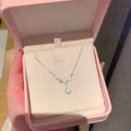 Crystal Teardrop Pendant Necklace